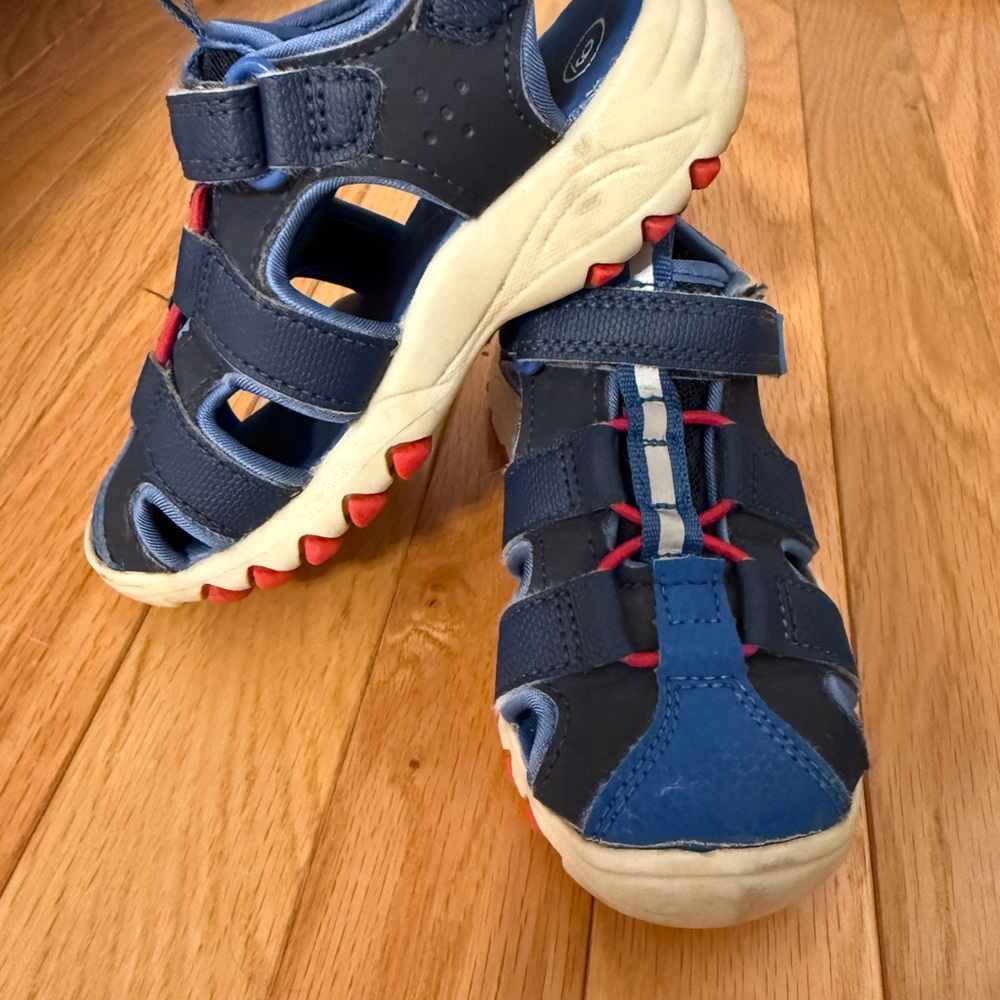 Kids Blue and Red Sandals